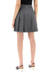 Thom Browne WOOL PLEATED MINI SKIRT